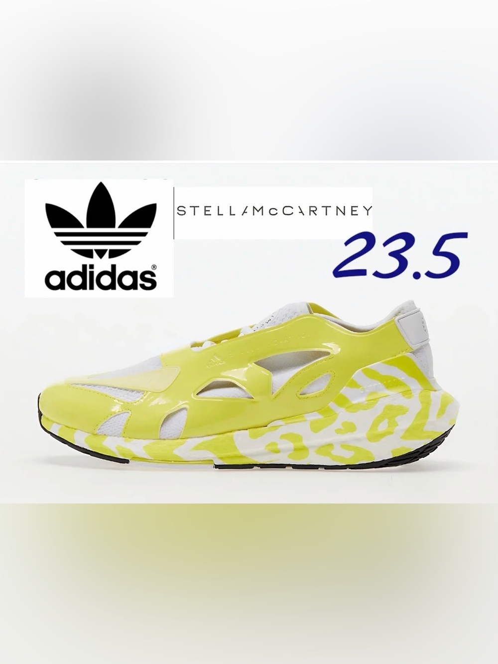 adidas by Stella McCartney Ultraboost 22 "Shock Yellow" graphic sneakers